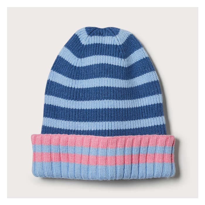Toddler Girls' Striped Beanie